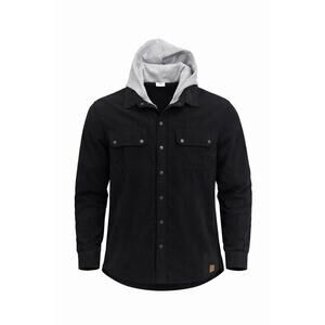 Little Bipsy Corduroy Hooded Shirt Jacket Black Men’s Xl New With Tags